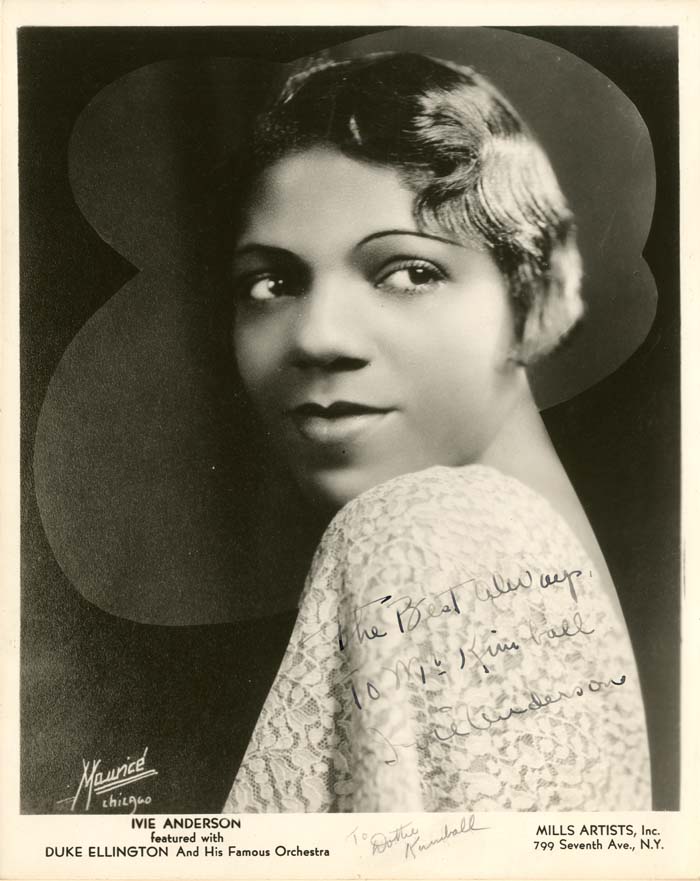 Ivie Anderson Autographed Photo